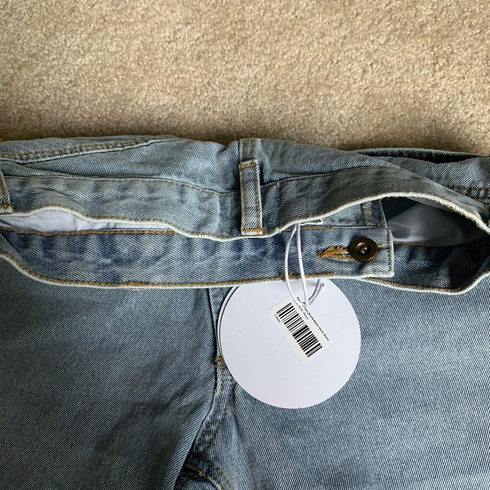 Princess Polly Brontë beach denim asymmetrical shorts - Picture 7 of 7